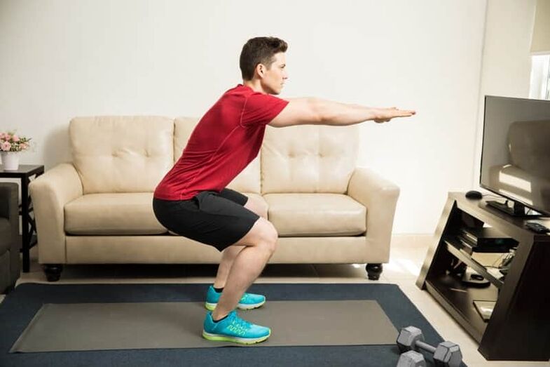 squats პოტენციის გასაუმჯობესებლად